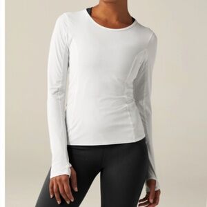 Beyond Yoga Women's White Powerbeyond Lite Airshield Long Sleeve Tee VARIOUS NWT